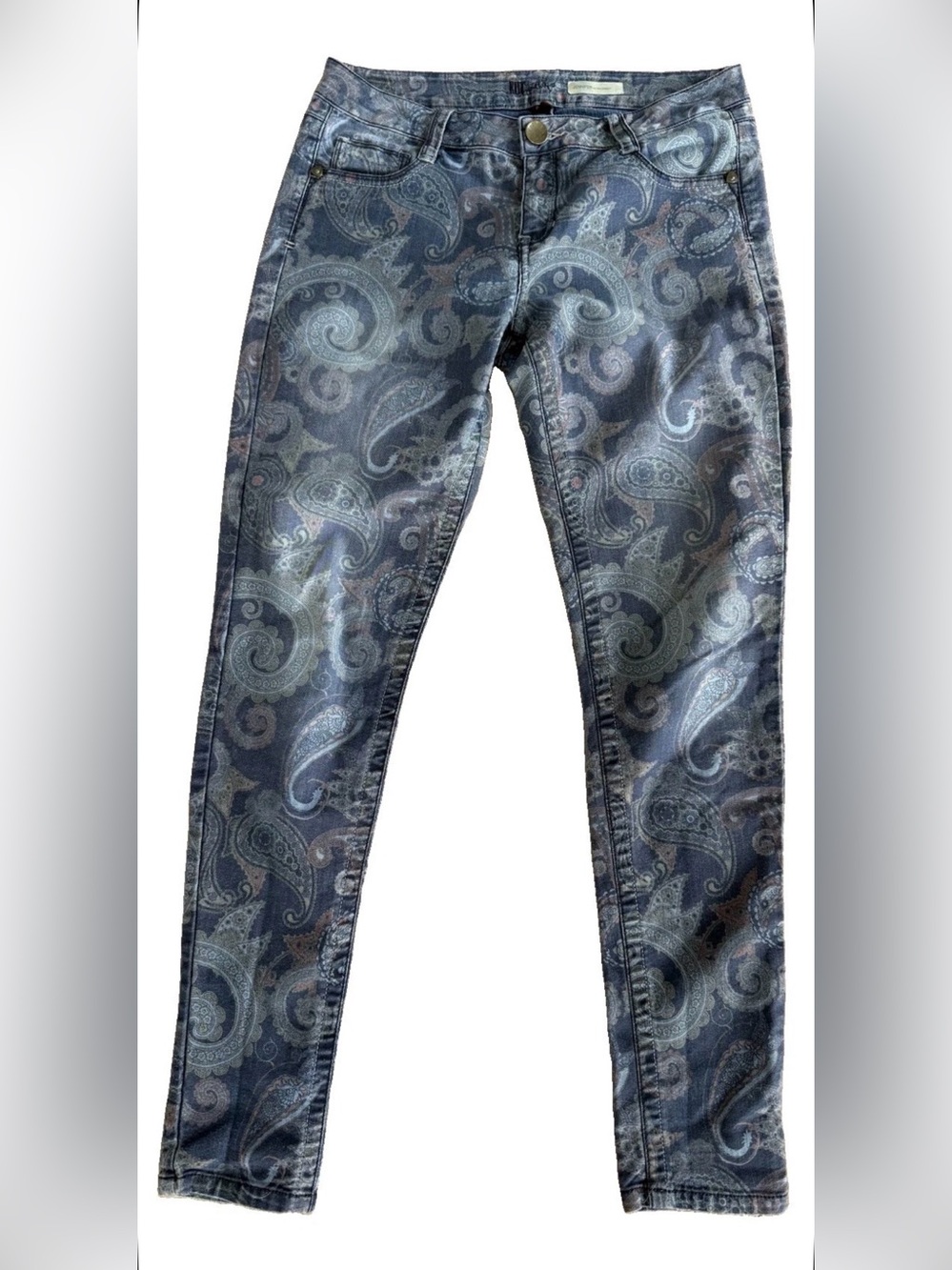 Kut From The Kloth Jennifer Ultra Skinny 6 Dark Wash Paisley Jeans